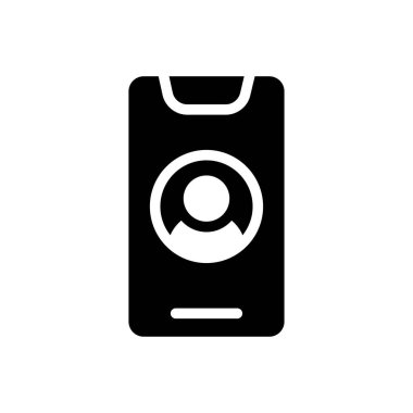 mobil hesap vektörü düz simge