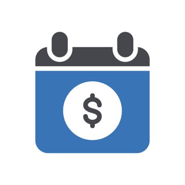 takvim vektörü renk simgesi