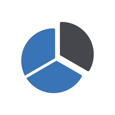 Pasta grafiği vektör renk simgesi