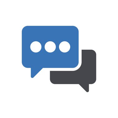 sohbet vektörü renk simgesi