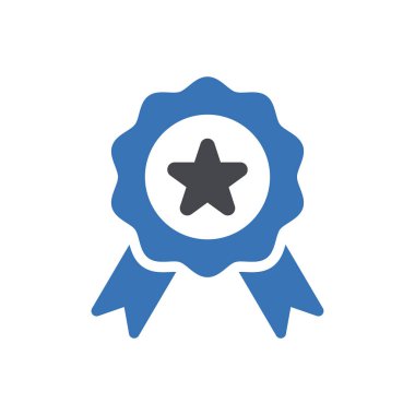 Rozet vektörü renk simgesi