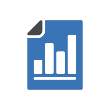 rapor çizelgesi vektör renk simgesi