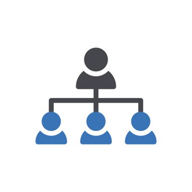 takım ağ vektör renk simgesi