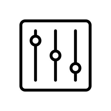 müzik denetleyici listesi ince çizgi simgesi