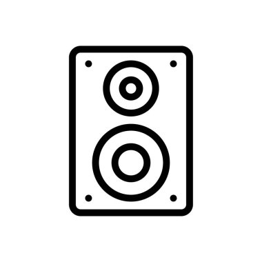 woofer listesi ince çizgi simgesi