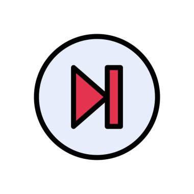 Sonraki vektör düz renk simgesi