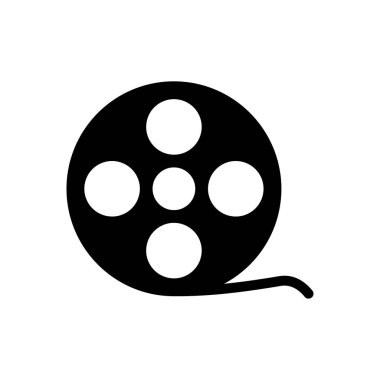 film makarası vektör düz simgesi