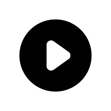 video oynatıcı vektör düz simge