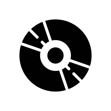 CD vektör düz simge