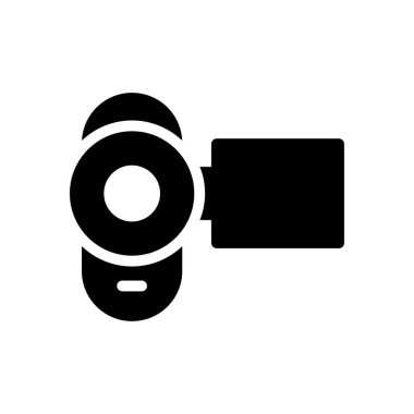 kamera vektör simgesi düz simge