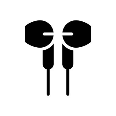 Kulaklık vektörü simgesi düz simgesi