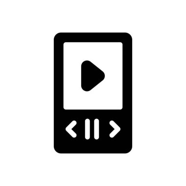 mp3 vektör düz simge