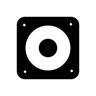 woofer vektör düz simge