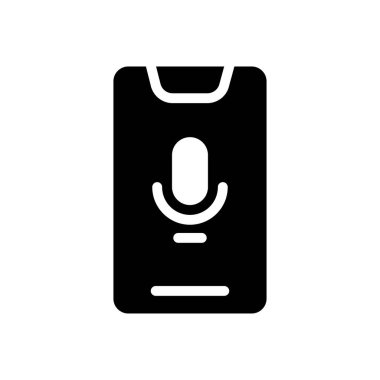 ses kaydedici vektör düz simge