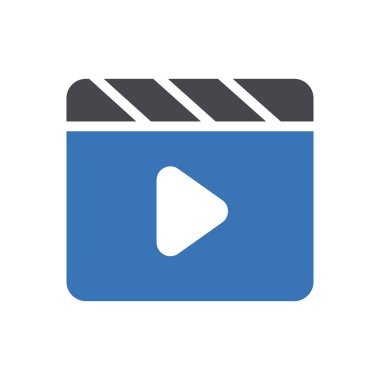 video alkışlayıcı vektör renk simgesi