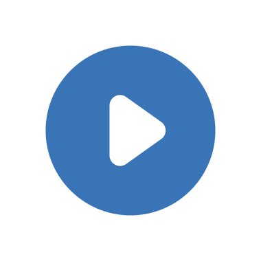 video oynatıcı vektör renk simgesi