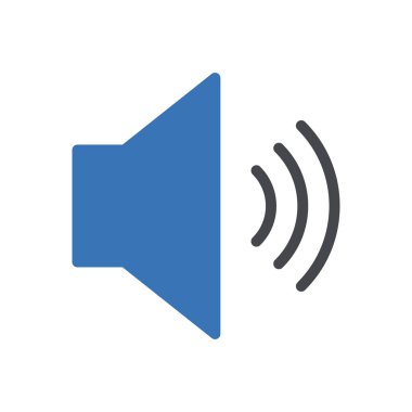 ses vektörü renk simgesi