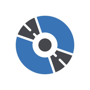 CD vektör renk simgesi