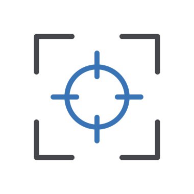 hedef vektör renk simgesi