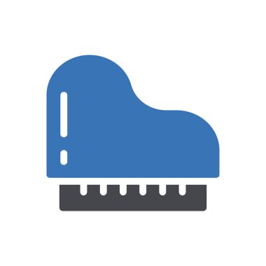 piyano vektörü renk simgesi