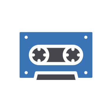 kaset bant vektör renk simgesi