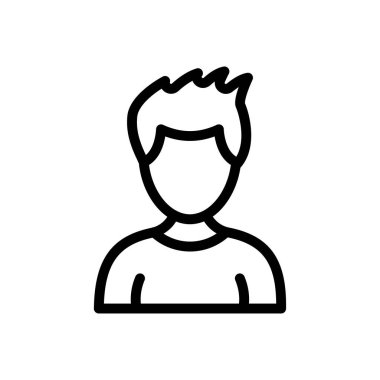 çocuk vektör ince çizgi simgesi