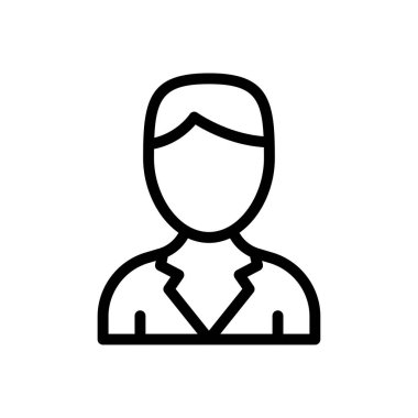 öğretmen vektörü ince çizgi simgesi