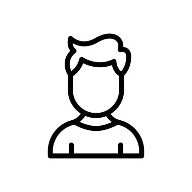 kardeş vektör ince çizgi simgesi