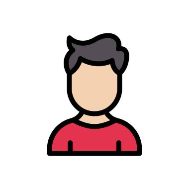 kardeş vektör düz renk simgesi