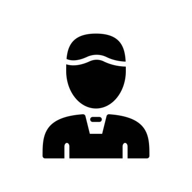 Baba kabartma düz renk simgesi