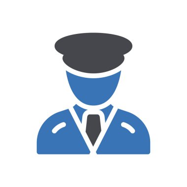 polis vektör renk simgesi