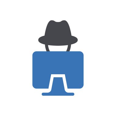 hacker vektör renk simgesi