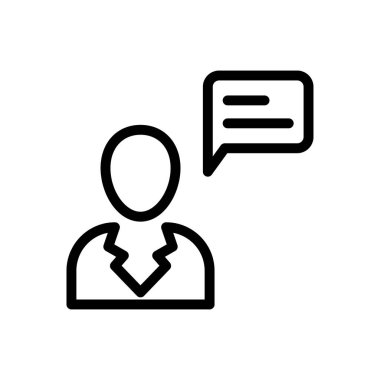 Yapıcı vektörü ince çizgi simgesi