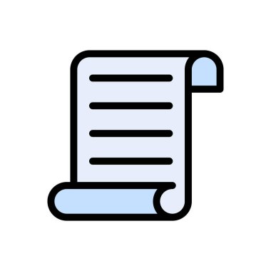 gayrimenkul belgesi vektörü düz renk simgesi