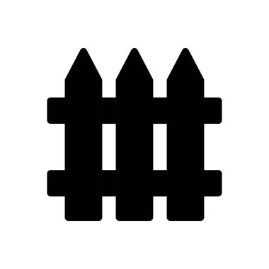 çit vektör düz simgesi