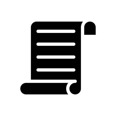 gayri menkul belgesi vektör düz simgesi