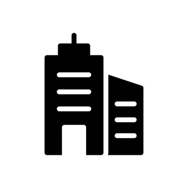 Otel vektör simgesi düz simgesi