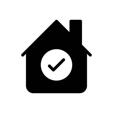 ev vektörü sembolü düz simge