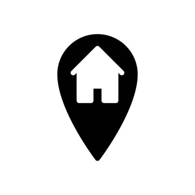 ev konumu vektör düz simge