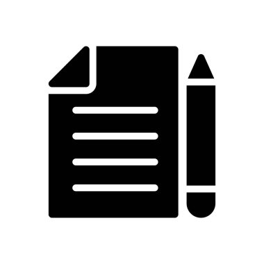 belge vektörü düz simge