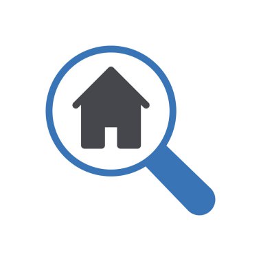 Arama evi vektör renk simgesi