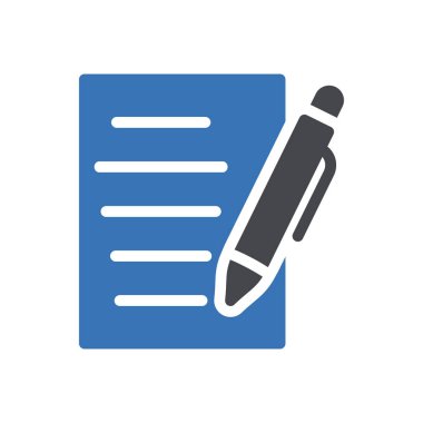 belge vektör renk simgesini imzala