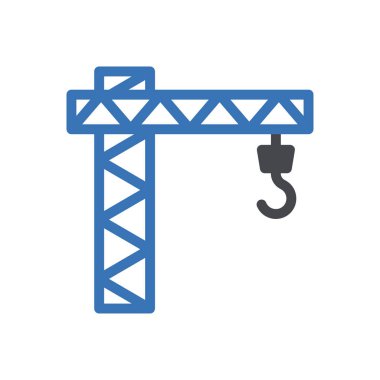 vinç kancası vektör renk simgesi