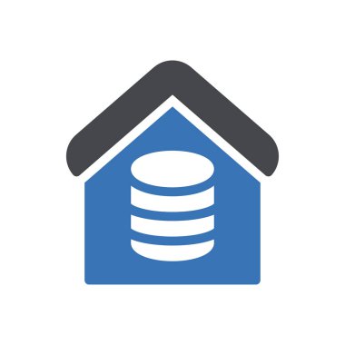 veritabanı vektör renk simgesi