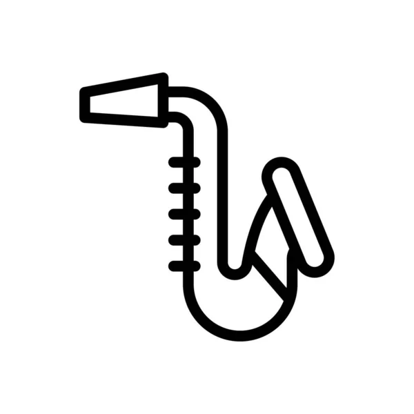 Trompetenvektor Thin Line Symbol — Stockvektor
