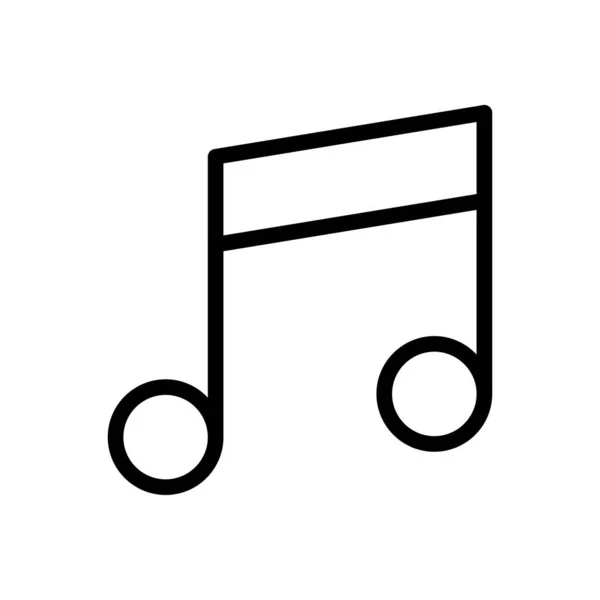 Музичний Список Значок Тонкої Лінії — стоковий вектор