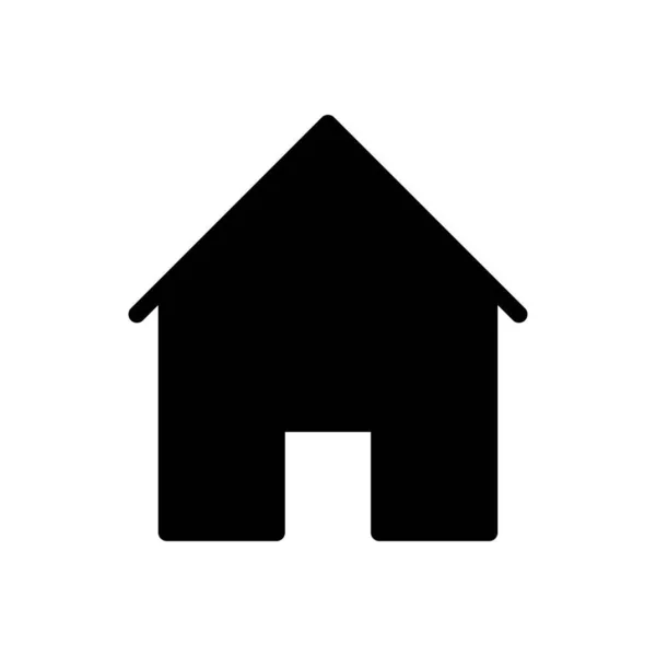 House Vector Glyph平面图标 — 图库矢量图片