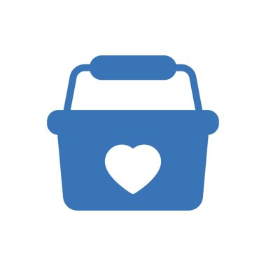 Sepet vektörü renk simgesi