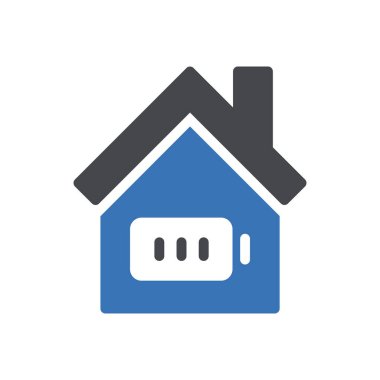 ev bataryası vektör renk simgesi