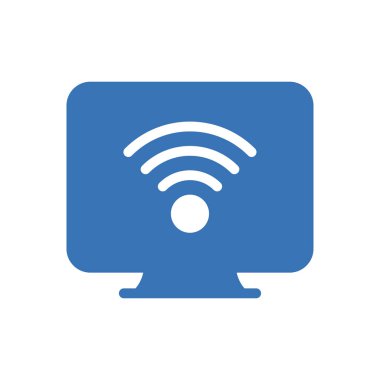 ekran wifi vektör renk simgesi